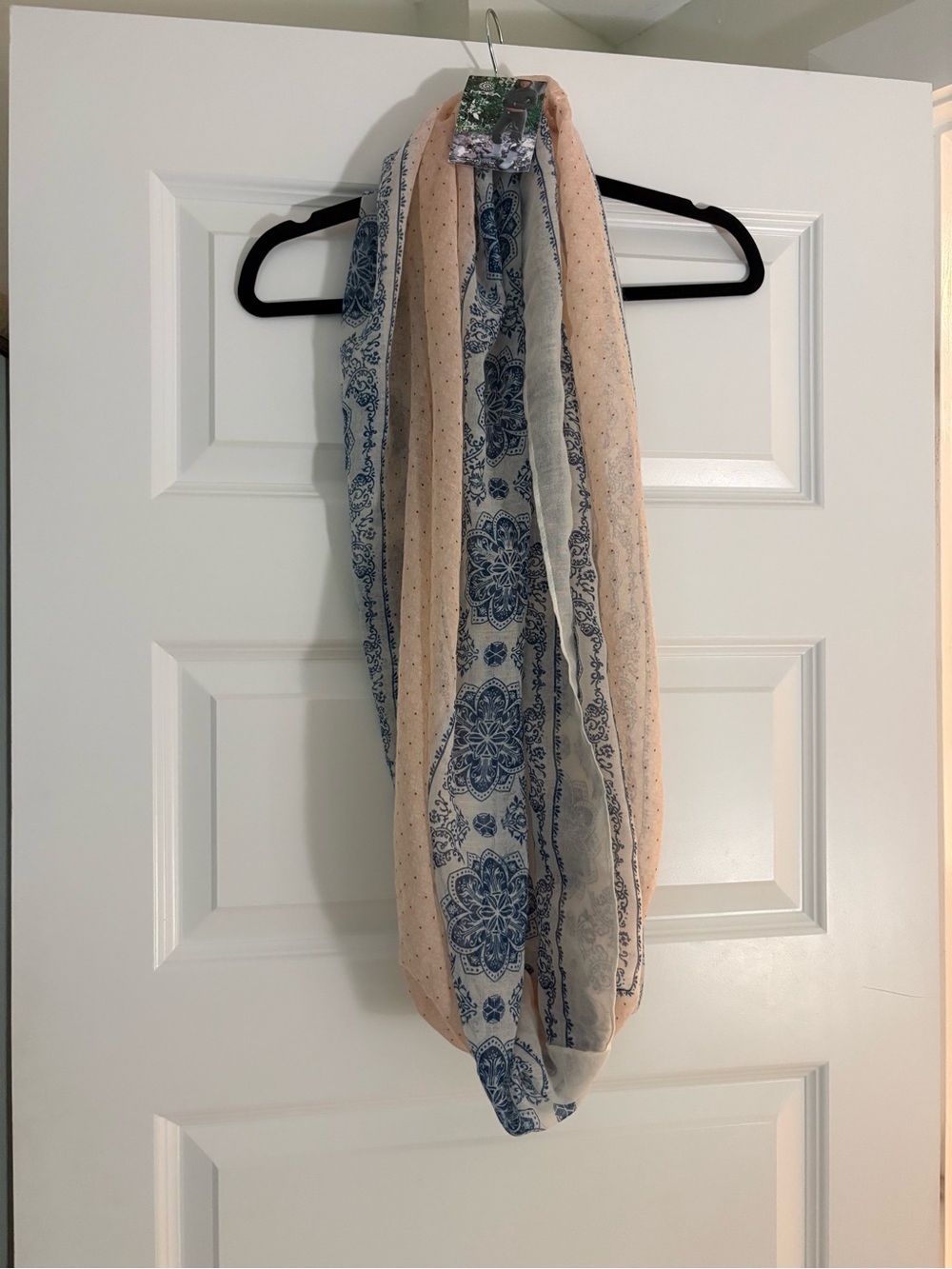 Mora Paisley Scarf in Pink & Blue NWT